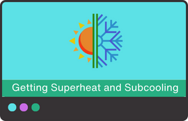 Getting s uperheat and subcooling